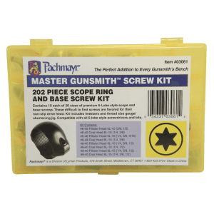 Pachmayr Master Gunsmith Scope Ring and Base Screw Kit Torx Head 202 Piece