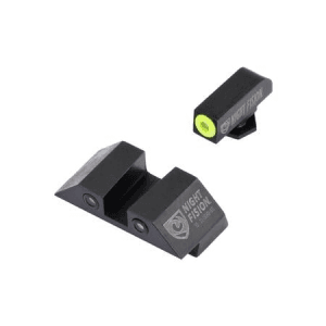 Night Fision Perfect Dot Night Sight Set For Glock 17/19 Pistols (Yellow Front)