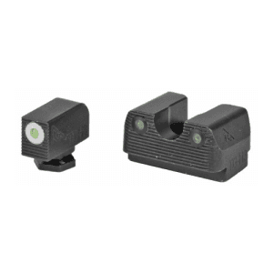 Rival Arms Tritium 3 Dot Glock 17/19 White Front Sight Black