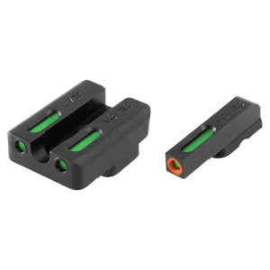 Truglo Tfx Pro Tritium Fiber-Optic Xtreme Handgun Sight Set For Cz P10 - Front Orange/Green Rear