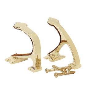 Allen Shotgun And Rifle Wall Mount Hooks Brass