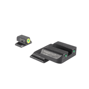 Ameriglo Trooper Tritium Handgun Sight Set For S&w M&p Shield (Excludes Ez) Green Rear Green With Lumigreen Front