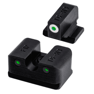 Truglo Tg231f1w Tritium Pro Black | Green Tritium White Outline Front Sight Green Tritium Rear Sight