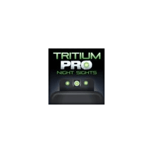 Truglo Tg231w3w Tritium Pro Black | Green Tritium White Outline Front Sight Green Tritium Rear Sight