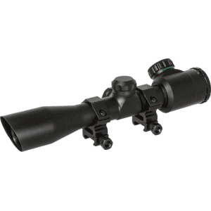 Truglo 4x32mm Compact Crossbow Scope With Weaver Style Rings Rangefinding Reticle