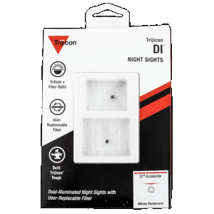 Trijicon Di Night Sight Retainer Replacement Pack White Interchangeable Fiber