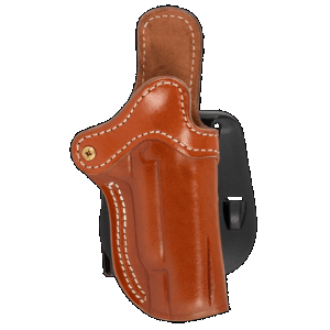 1791 Gunleather Orpdh1cbrr Bh1 Optic Ready Size 01 Owb Style Made Of Leather With Classic Brown Finish, Adjustable Cant & Paddle Mount Type Fits 4-5" Barrel 1911 For Right Hand