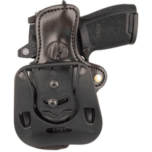 1791 Gunleather Orpdh24ssbrr Bh2.4s Optic Ready Owb Open Top 2.4s Signature Brown Leather Paddle Fits Fn 509/H&k Vp9sk