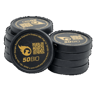 Firebird USA 50BIO 50BIO Mount Type Moving Trajectory/Static Impact Enhancement Flash/Smoke/Sound White Smoke Universal Firearm 50mm 10 Pk.