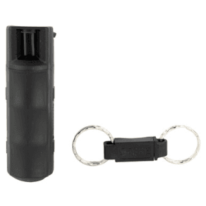 Sabre Hc14bkus02 Pepper Spray Red Usa Formula Spray With Quick Release Key Ring 25 Bursts Range 10 Ft Black
