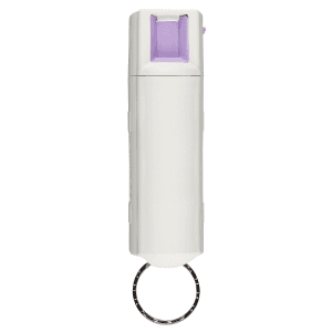 Sabre Hc14gl02 Pepper Spray Red Usa Formula Spray With Glow In The Dark Case, Quick Release Key Ring 25 Bursts Range 10 Ft White
