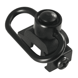 Aim Sports MT030 Sling Rail Mount Black Anodized 1.41" Quick Detach w/Push Button Aluminum Picatinny/Weaver