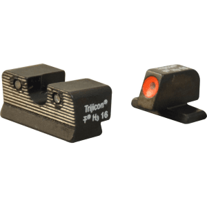 Trijicon Hd Night Sight Set For Sig #6 Front, #8 Rear P220, P229 Steel Matte 3-Dot Tritium Green With Orange Front Dot Outline