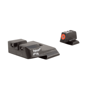 Trijicon Hd Night Sight Set For S&w M&p Steel Matte 3-Dot Tritium Green With Orange Front Dot Outline