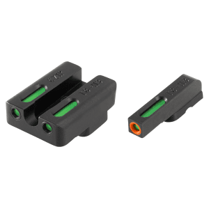 Truglo Tfx Pro Sight Set For Cz 75, 85 Tritium / Fiber Optic Green With Orange Front Dot Outline