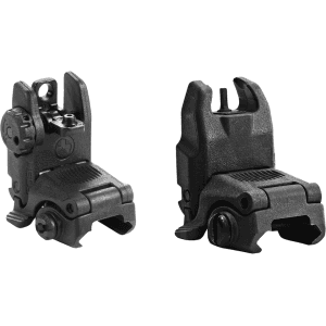 Magpul Mbus Gen 2 Flip-Up Front And Rear Sight Set Ar-15 Polymer Black