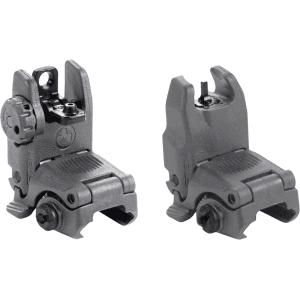 Magpul Mbus Gen 2 Flip-Up Front And Rear Sight Set Ar-15 Polymer Stealth Gray