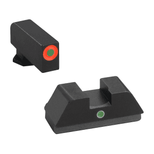 Ameriglo I-Dot Night Sight Set For Glock 42, 43, 43x Tritium Green Dot Front With Orange Outline, Single Dot Rear