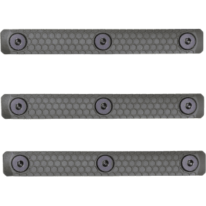 Slate Black Industries M-LOK 3-Slot Rail Cover Polymer Olive Drab Green 3PK
