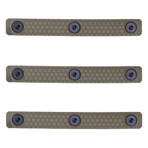 Slate Black Industries M-LOK 3-Slot Rail Cover Polymer Flat Dark Earth 3PK