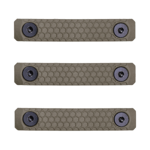 Slate Black Industries M-LOK 2-Slot Rail Cover Polymer Flat Dark Earth 3PK