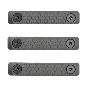 Slate Black Industries M-LOK 2-Slot Rail Cover Polymer Olive Drab Green 3PK