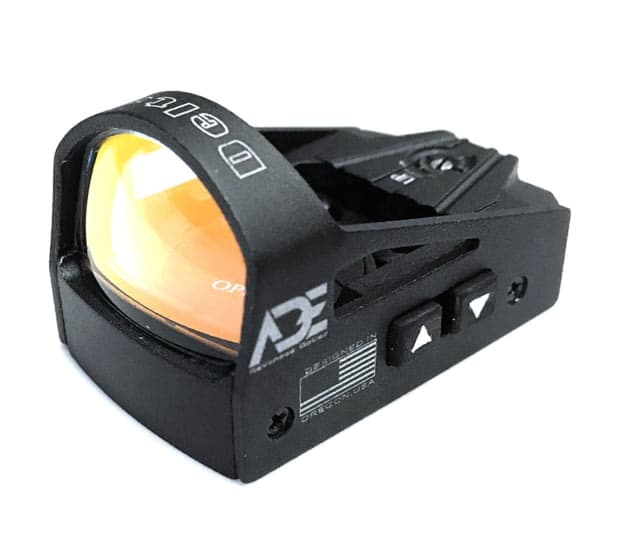 ADE Advanced Optics Mini Reflex Red Dot Micro Sight 6 MOA Reticle Black