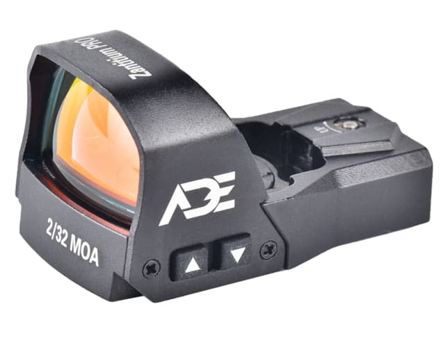 ADE Advanced Optics Zantitium PRO Series Motion Awake Red Dot Sight Multi Reticle System Black Pro