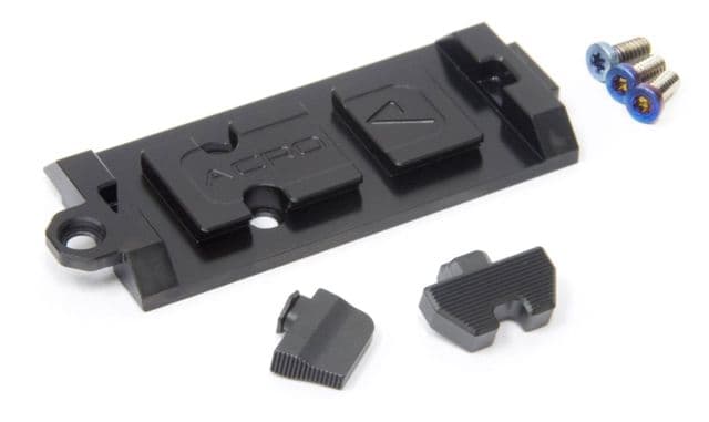 Agency Arms Acro Red Dot Sight Mount Plate for Glock AOS Plates Black