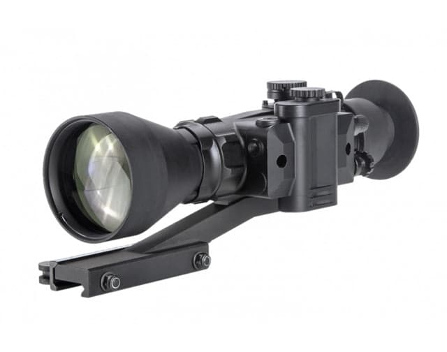 AGM Global Vision Wolverine Pro-4 3AW1 Night Vision Rifle Scope 4x70mm Gen 3 Auto-Gated White Phosphor Level 1 Black 10.3 x 3.4 x 3.4
