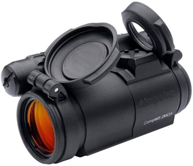 Aimpoint CompM5 Red Dot Reflex Sight 1x18mm 2 MOA Dot Reticle Black Semi Matte Anodized