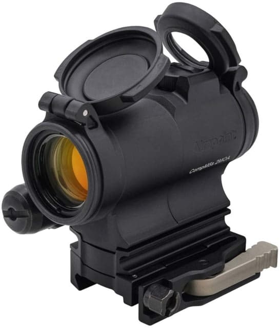 Aimpoint CompM5s Red Dot Reflex Sight 1x18mm 2 MOA Dot Reticle w/ LRP Mount & Spacer Black Semi Matte Anodized
