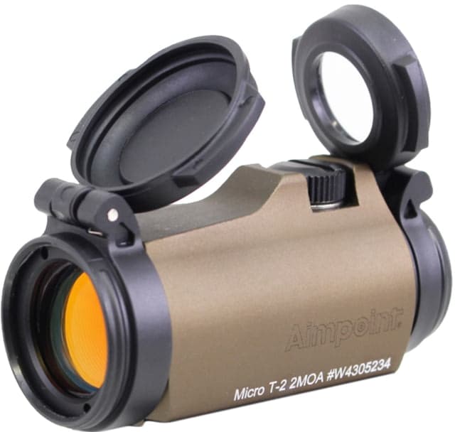 Aimpoint Micro T-2 Red Dot Sight 1x18mm 2 MOA No Mount Flat Dark Earth