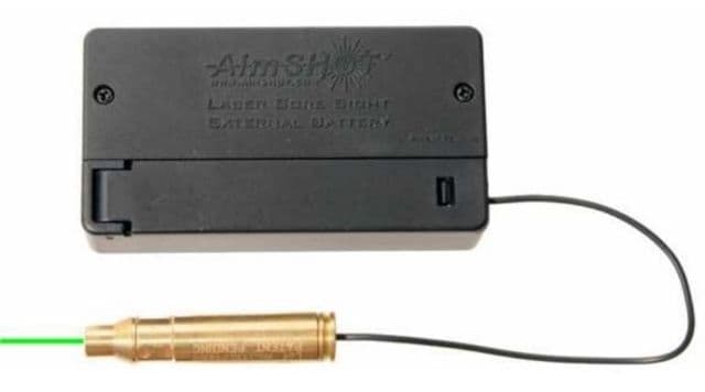 AimSHOT Green Laser Bore Sight .223 w/ Battery Box Brass