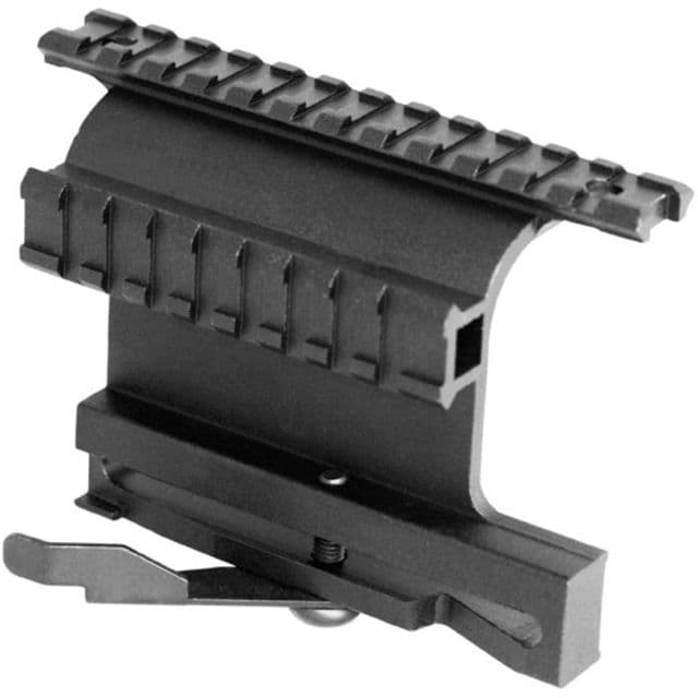 AimSports AK Double Side Rail Mount/Picatinny w/ QR Lever Black