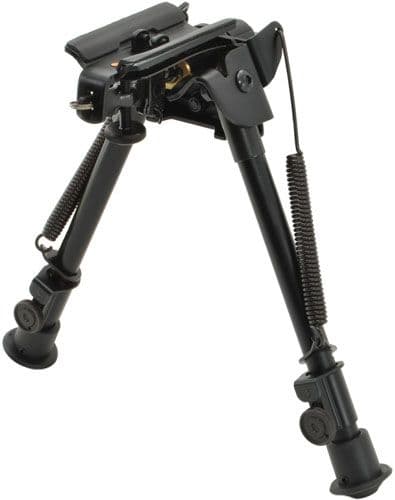 Aimtech Adjustable Heavy Duty Stud Mount Bipod Lever Locking Pivot Black 13.5-23in