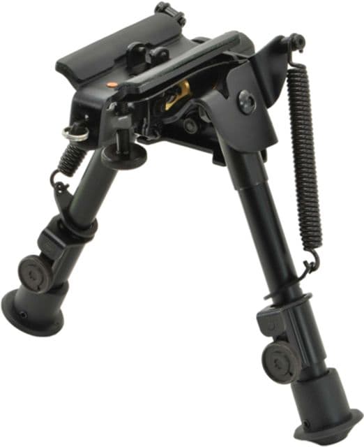 Aimtech Adjustable Heavy Duty Stud Mount Bipod Lever Locking Pivot Black 6-9in