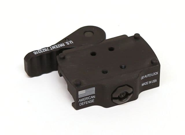 American Defense Manufacturing Aimpoint T1 Micro Mount 1 Piece Co-Witness Tactical Lever Black AD-T1-10 TAC