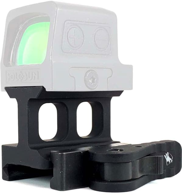 American Defense Manufacturing Holosun 509T QD Mount Titanium Lever Lower 1/3 Co-Witness Mount Height Black
