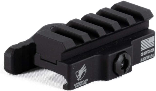 American Defense Manufacturing Picatinny QD Mount 5LUG Standard Lever Black AD-170-VPG 5LUG STD