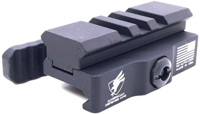 American Defense Manufacturing Picatinny QD Mount 5LUG Tactical Lever Black AD-170-VPG 5LUG TAC