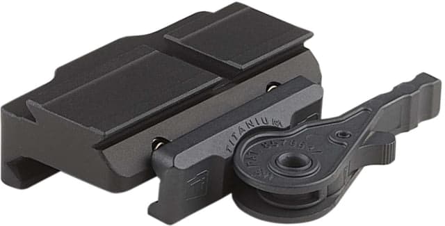 American Defense Manufacturing QD Mount w/ Standard Lever for the Aimpoint ACRO Micro Red Dot in Low Height Black