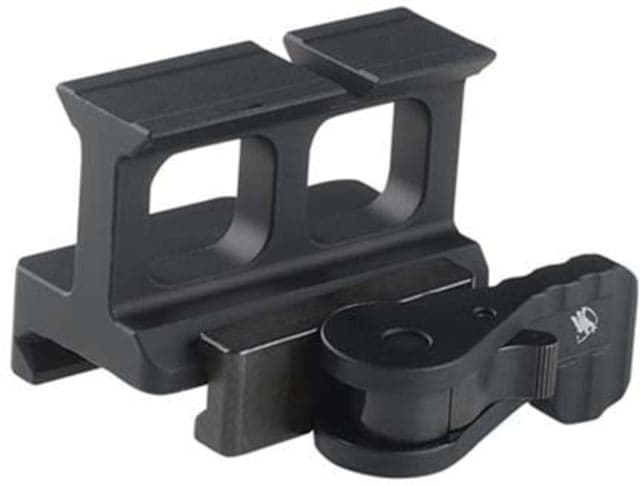 American Defense Manufacturing QD Mount w/ Tac Lever for the Aimpoint ACRO Micro Red Dot in True Co-Witness Height Black