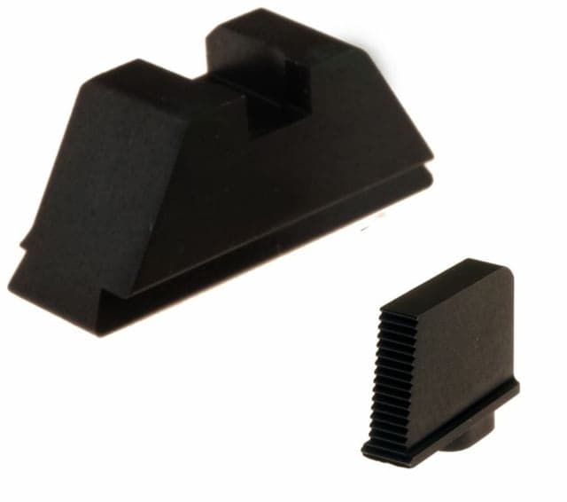 AmeriGlo BLK Front and Rear set All For Glock Models. Tall set for suppressor use. BLK Front/Rear