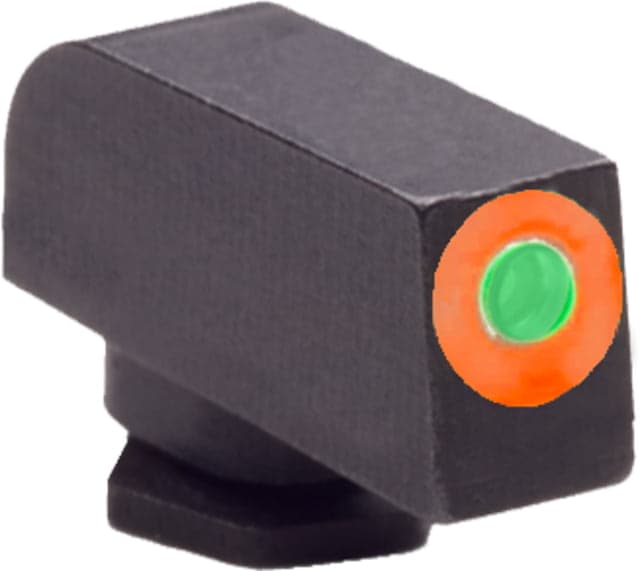 AmeriGlo Glock Pro-Glo Tritium Front Pistol Sights Front Only-Green Tritium Lamp Orange Outline FRONT .180" H .140" W