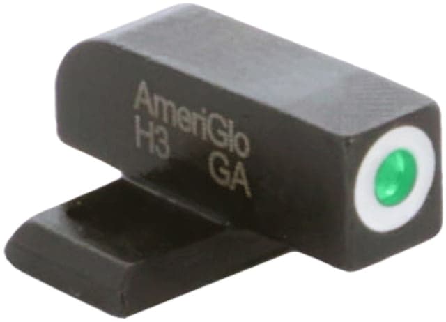 AmeriGlo Front Only-Green Tritium White Outline Front .220in H .140in W