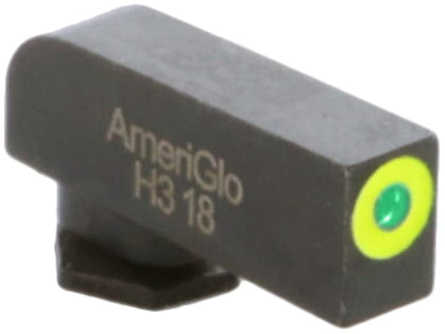 AmeriGlo Glock Pro-Glo Tritium Front Pistol Sights Front Only Green Tritium Lamp LumiGreen Outline .180in H .125in W