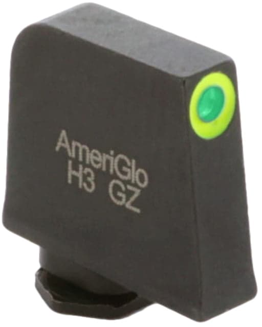 AmeriGlo Glock Pro-Glo Tritium Front Pistol Sights Front Only - Green Tritium LumiGreen Outline Front .407in H .125in W