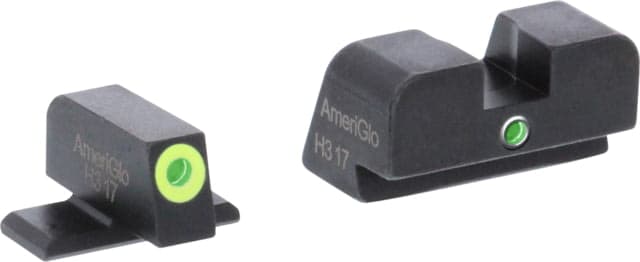 AmeriGlo i-Dot Night Sight Set for SIG w/GreenTritium LumiGreen Outline Front/ Green Single Dot Rear