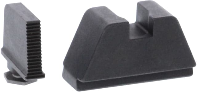 AmeriGlo Tall Serrated Height Set .350 Front .429 Rear Black 2XL